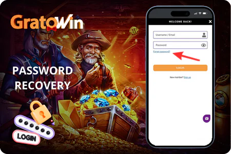 Password recovery Gratowin login