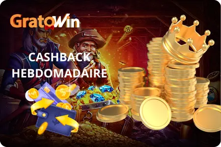 Cashback du Gratowin Casino chaque semaine