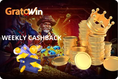Gratowin Casino cashback on weekly